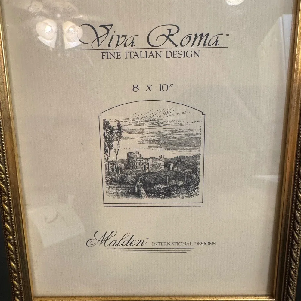 Malden Picture Frame 8x10 Gold Viva Roma Fine Italian Design Ornate Rope Border